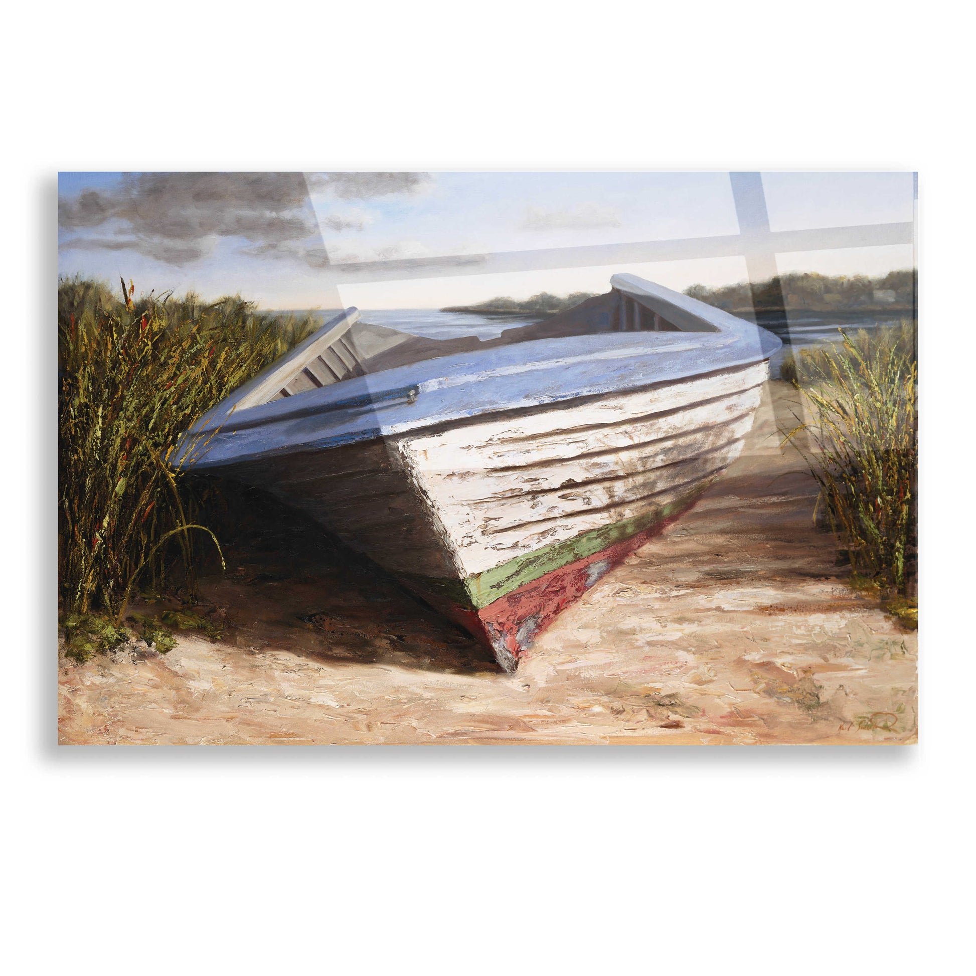 Epic Art 'Montauk Skiff' by Karl Soderlund, Acrylic Glass Wall Art