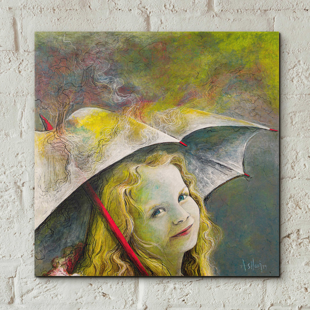 Epic Art 'Rona' by Samedin Asllani, Acrylic Glass Wall Art,12x12