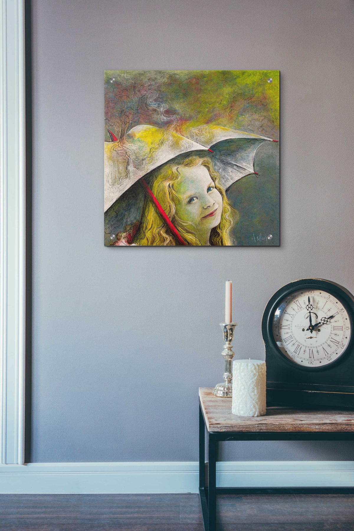 Epic Art 'Rona' by Samedin Asllani, Acrylic Glass Wall Art,24x24
