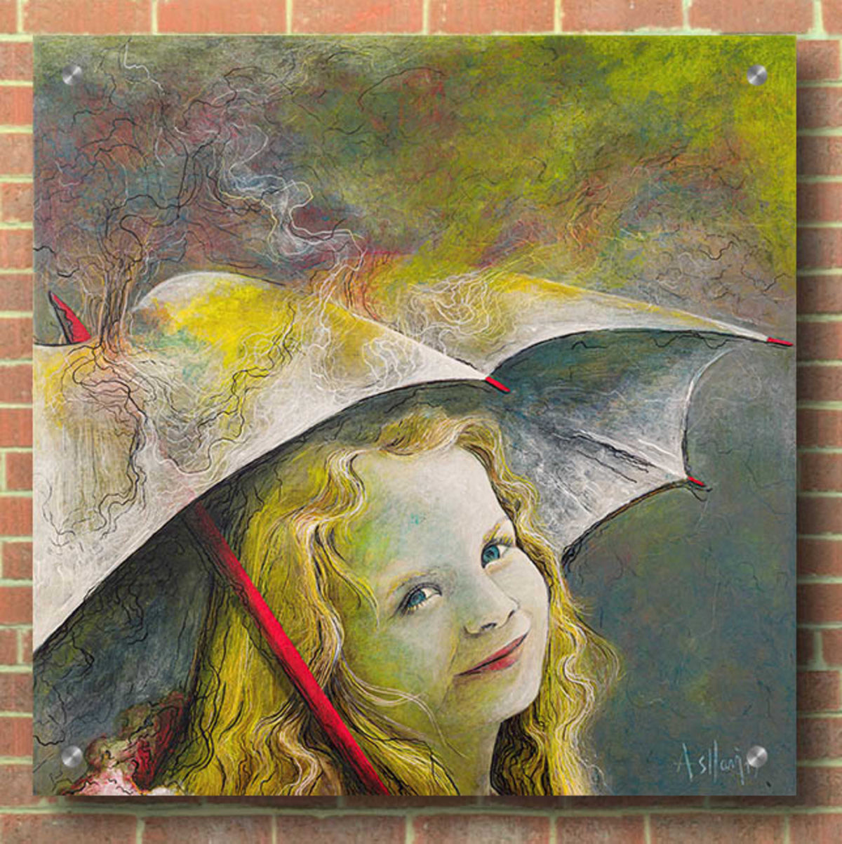 Epic Art 'Rona' by Samedin Asllani, Acrylic Glass Wall Art,36x36