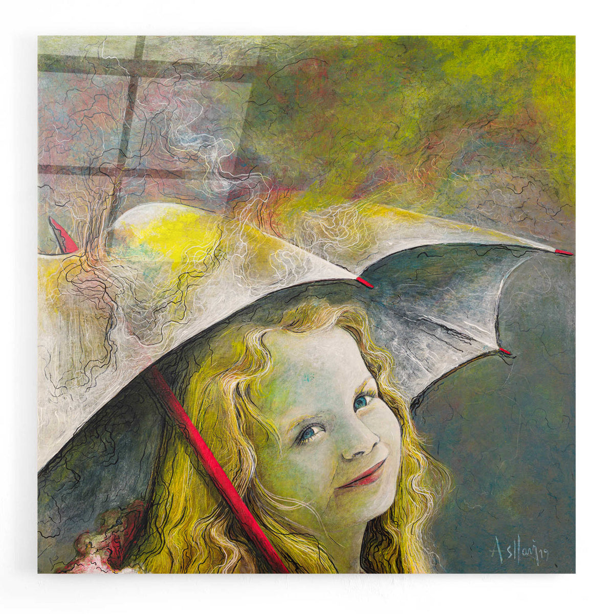 Epic Art 'Rona' by Samedin Asllani, Acrylic Glass Wall Art