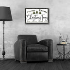 Farm Fresh Christmas Trees II by Cindy Jacobs - 24x16 acrylic wall art in a room