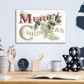 Vintage Merry Christmas by Cindy Jacobs - 16x12 acrylic wall art in a room