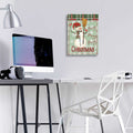 Merry-Merry-Merry Christmas Snowman by Cindy Jacobs - 12x16 acrylic wall art in a room