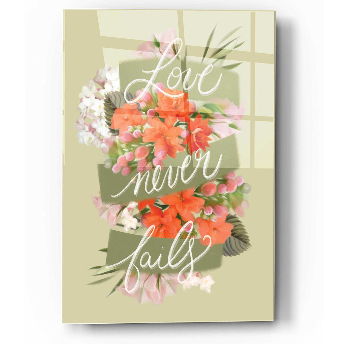 Love Never Fails by House Fenway acrylic glass wall art