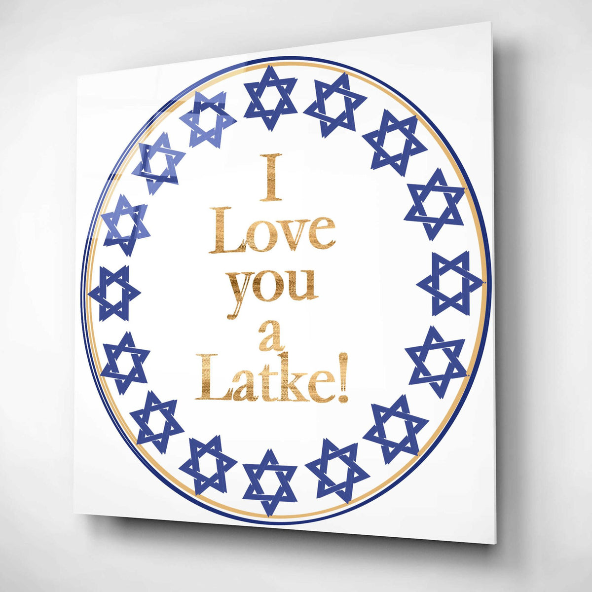 Epic Art 'Punny Hanukkah Collection G' by Alicia Ludwig, Acrylic Glass Wall Art,12x12