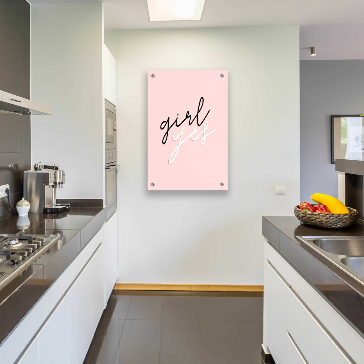 GRL PWR V by Anna Hambly - 24x36 acrylic wall art in a room