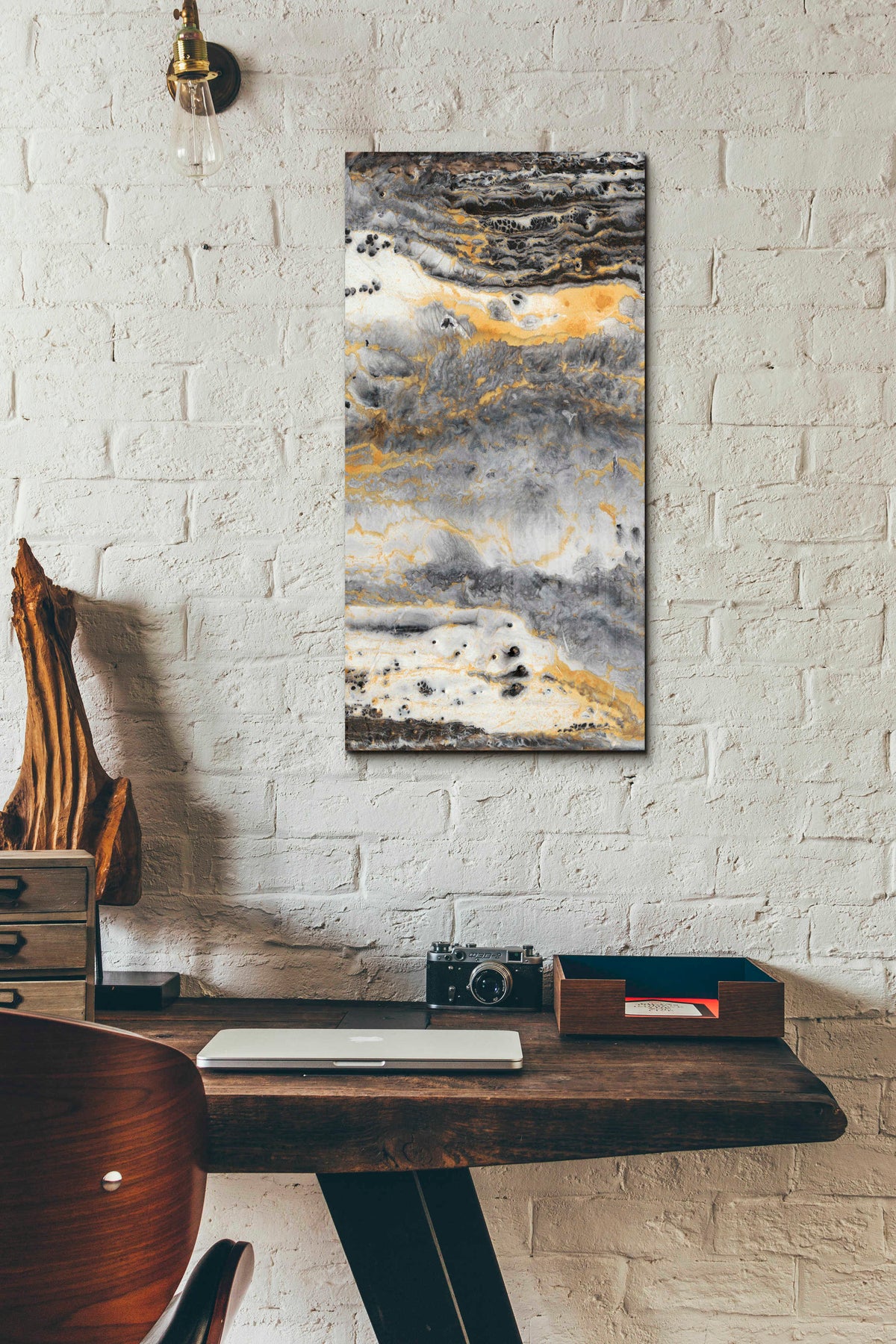 Granite II by Anna Hambly - 12x24 acrylic wall art in a room