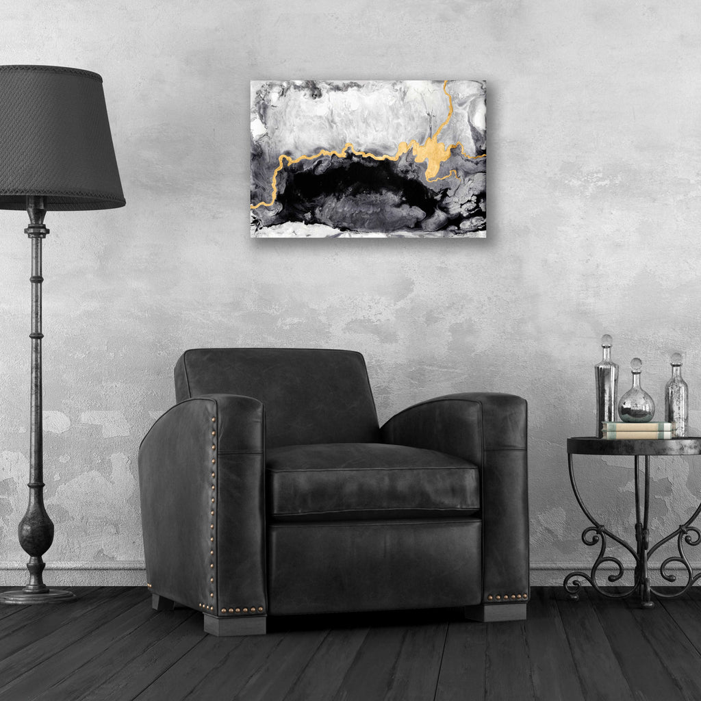 Gilded Onyx by Anna Hambly - 24x16 acrylic wall art in a room