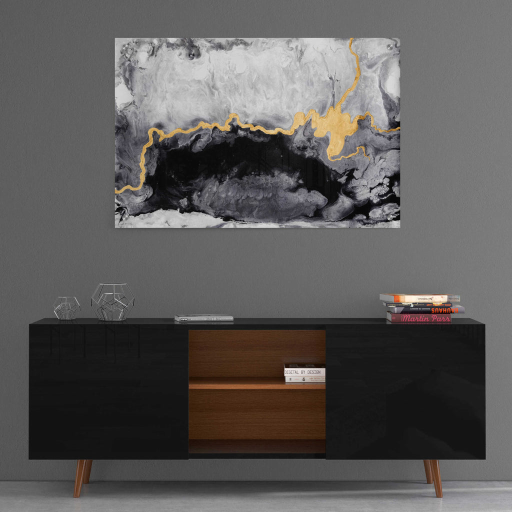 Gilded Onyx by Anna Hambly - 36x24 acrylic wall art in a room