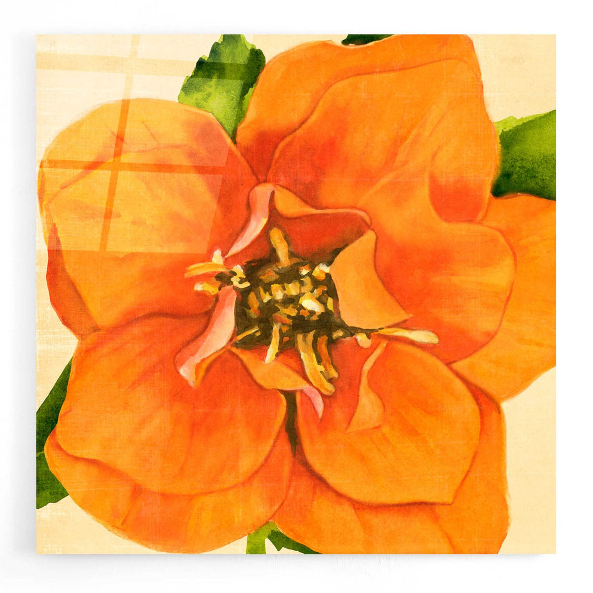 Copper Petals I by Annie Warren acrylic glass wall art