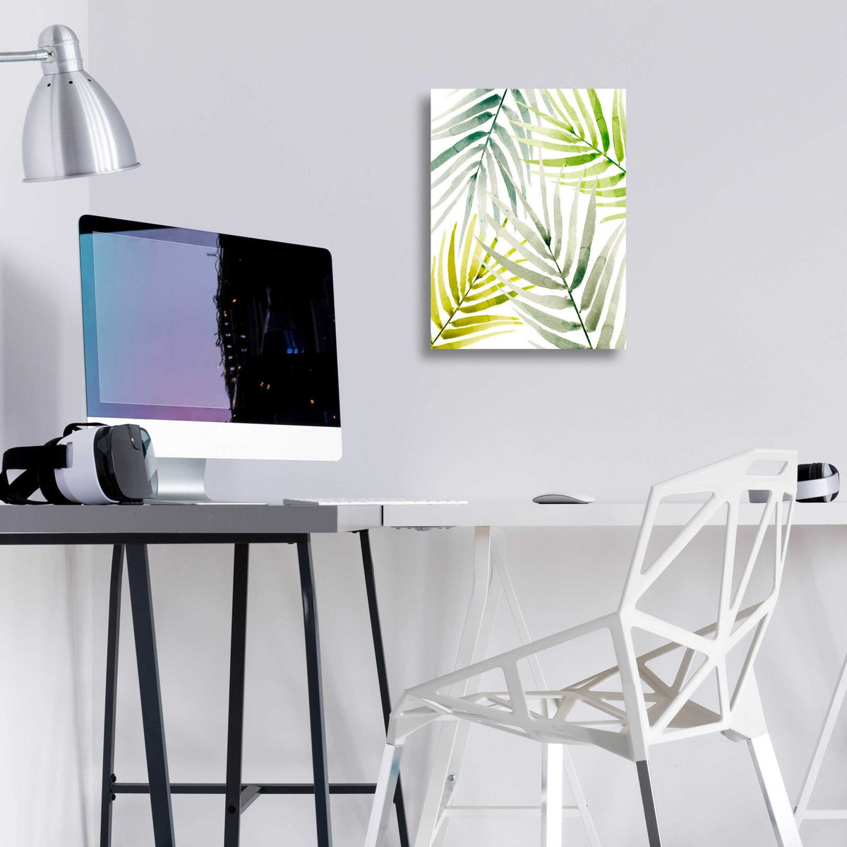 Shady Palm I by Annie Warren - 12x16 acrylic wall art in a room