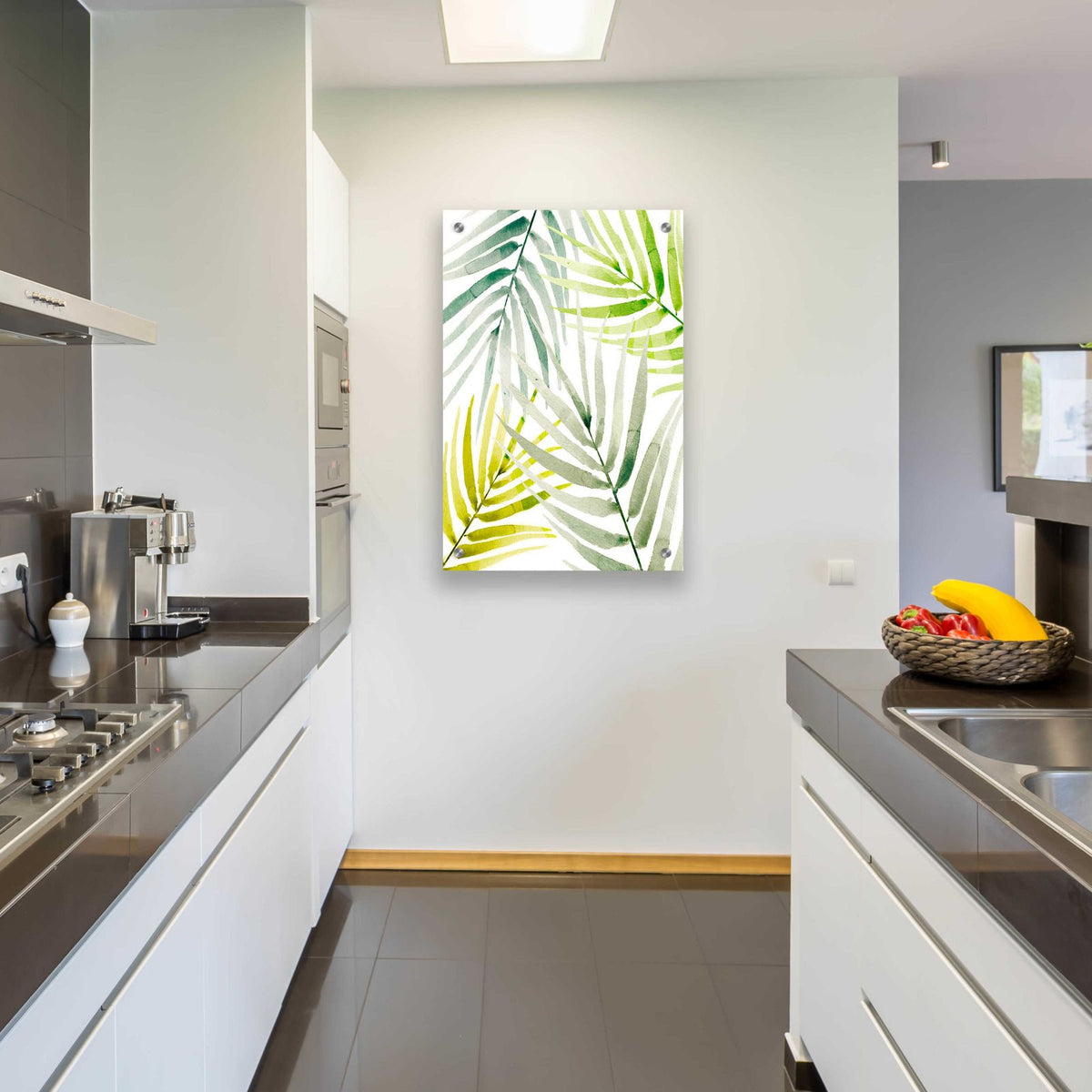 Shady Palm I by Annie Warren - 24x36 acrylic wall art in a room
