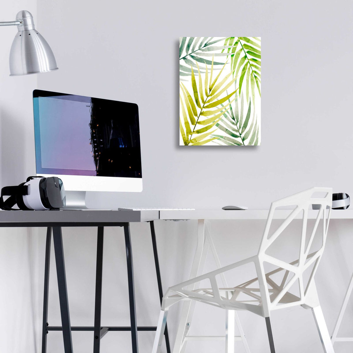 Shady Palm II by Annie Warren - 12x16 acrylic wall art in a room