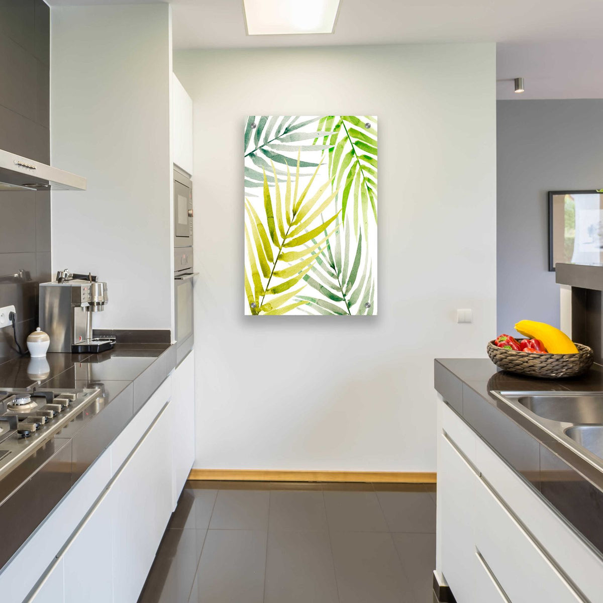 Shady Palm II by Annie Warren - 24x36 acrylic wall art in a room