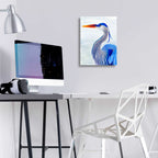 Great Blue I by Annie Warren - 12x16 acrylic wall art in a room