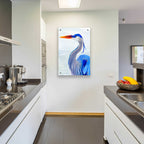 Great Blue I by Annie Warren - 24x36 acrylic wall art in a room