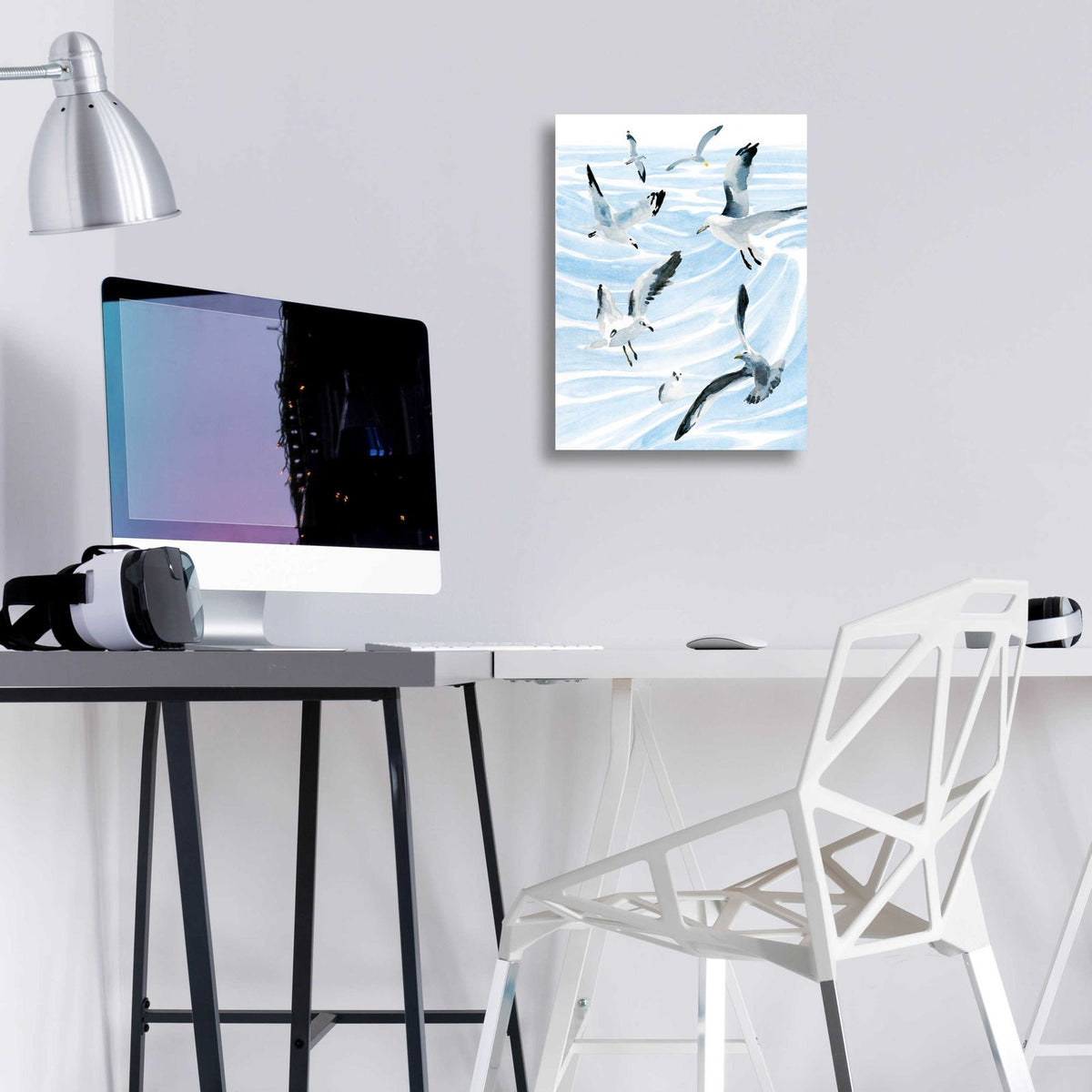 Seagull Soiree II by Annie Warren - 12x16 acrylic wall art in a room