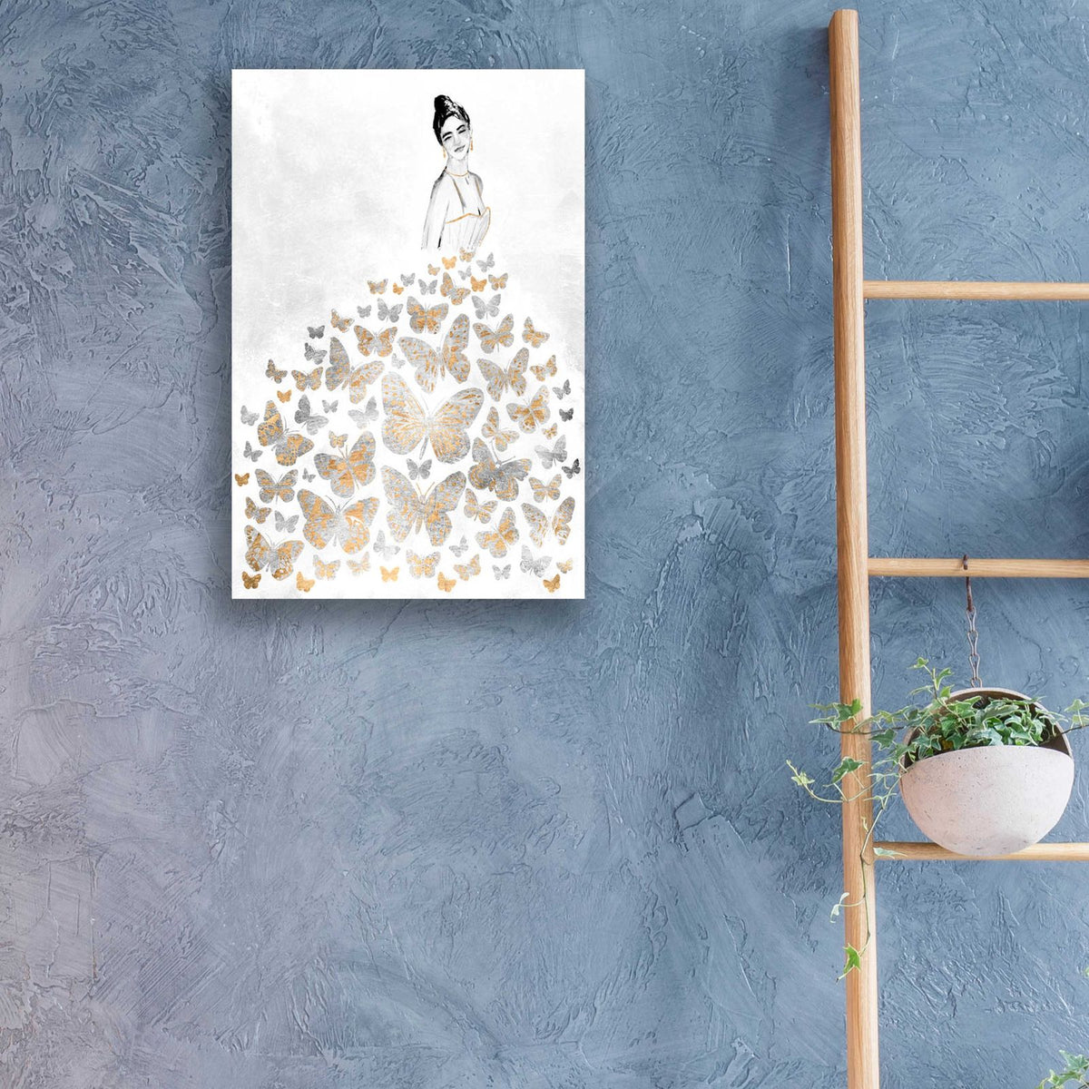 Fluttering Gown I by Annie Warren - 16x24 acrylic wall art in a room