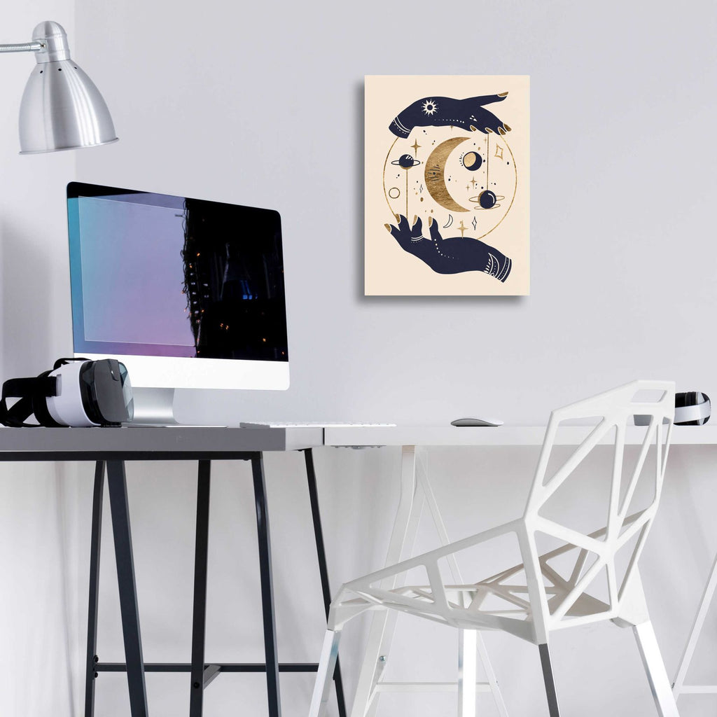 Moon Hands I by Annie Warren - 12x16 acrylic wall art in a room