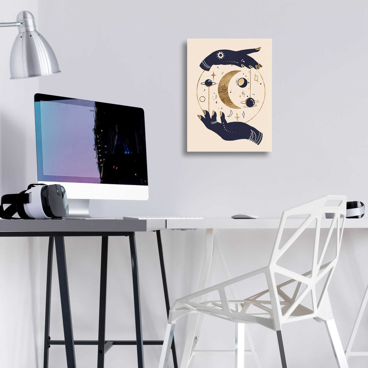 Moon Hands I by Annie Warren - 12x16 acrylic wall art in a room