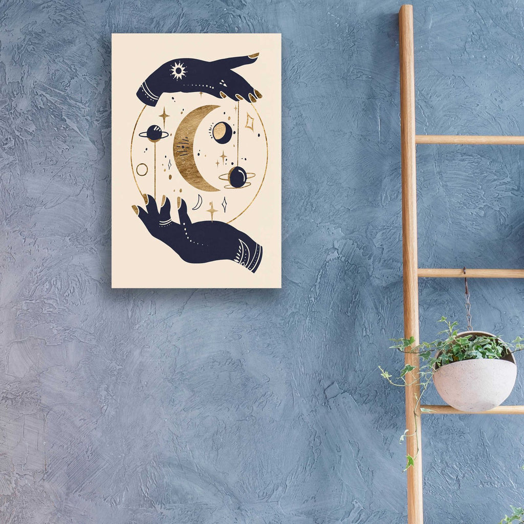 Moon Hands I by Annie Warren - 16x24 acrylic wall art in a room