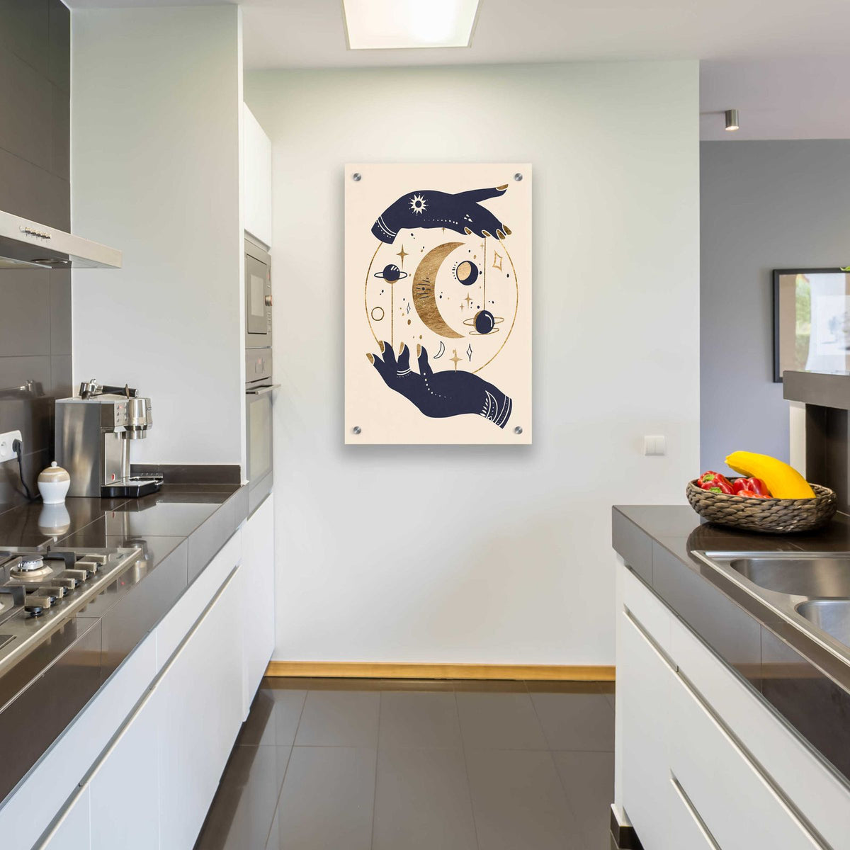 Moon Hands I by Annie Warren - 24x36 acrylic wall art in a room
