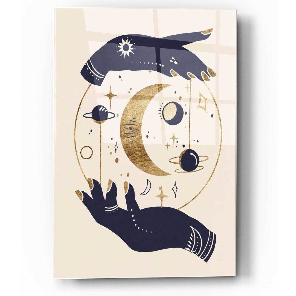 Moon Hands I by Annie Warren acrylic glass wall art