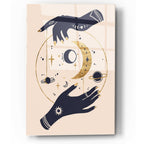 Moon Hands II by Annie Warren acrylic glass wall art