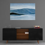 Indigo Range I by Annie Warren - 36x24 acrylic wall art in a room