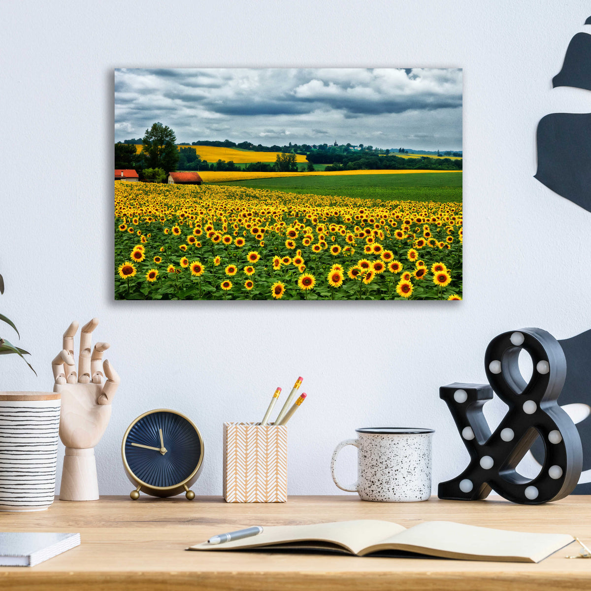 Pastoral Countryside IV by Colby Chester - 16x12 acrylic wall art in a room