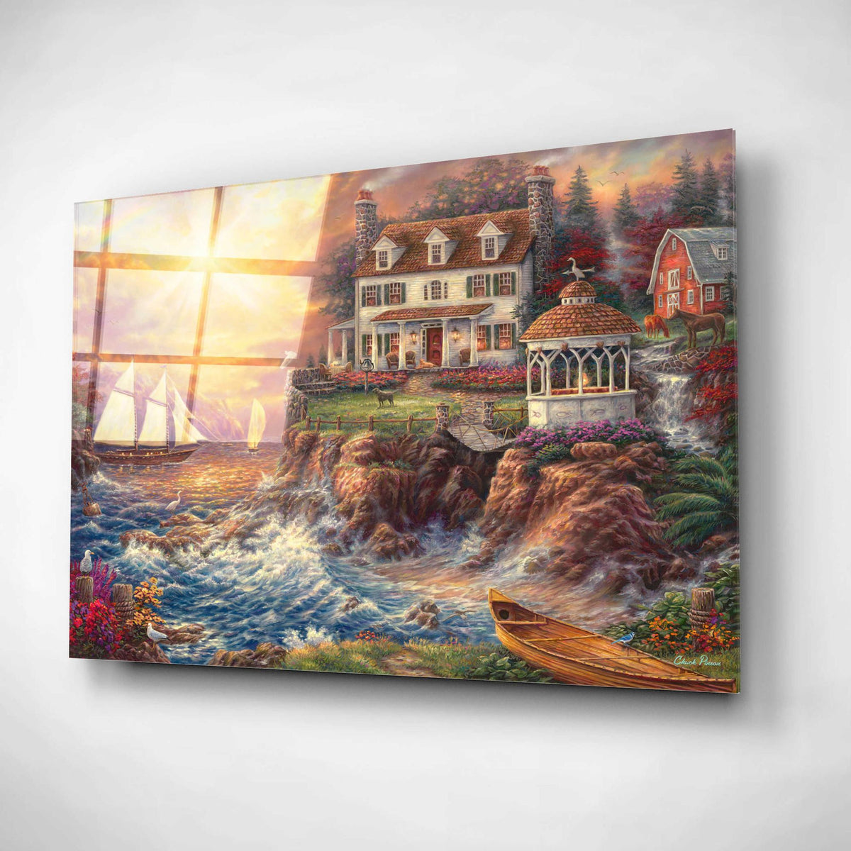 Epic Art 'Life Above the Fray' by Chuck Pinson, Acrylic Glass Wall Art,24x16