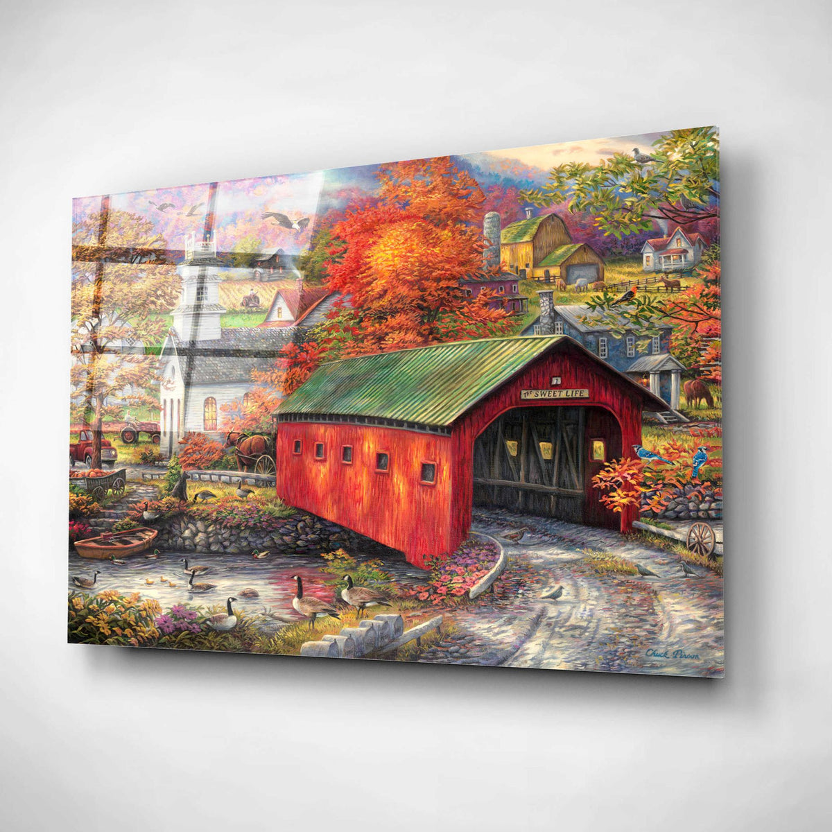 Epic Art 'The Sweet Life' by Chuck Pinson, Acrylic Glass Wall Art,24x16