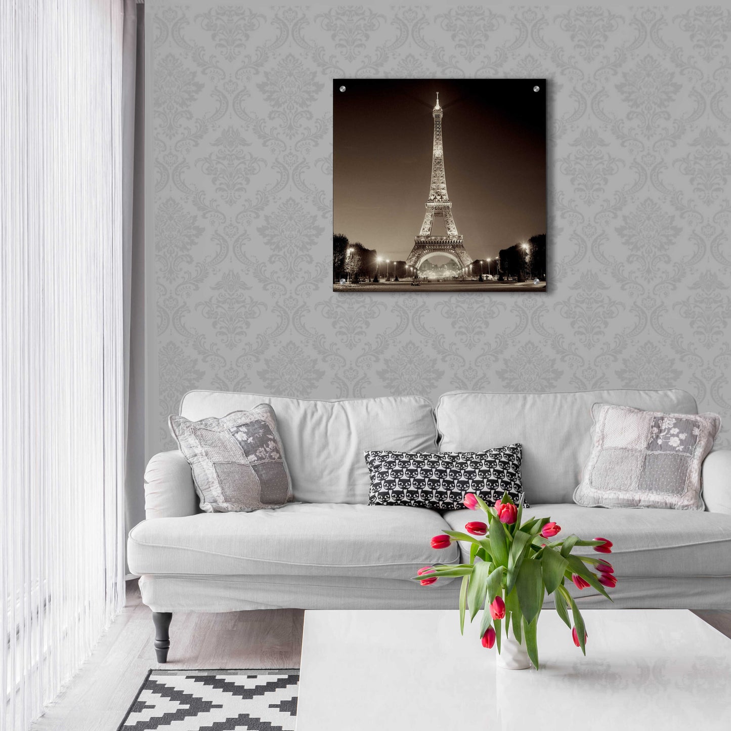 Epic Art 'Tour Eiffel 1' by Alan Blaustein Acrylic Glass Wall Art,24x24