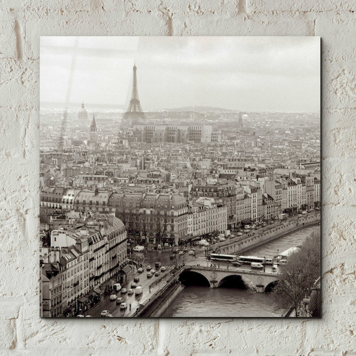 Epic Art 'Above Paris 25' by Alan Blaustein Acrylic Glass Wall Art,12x12