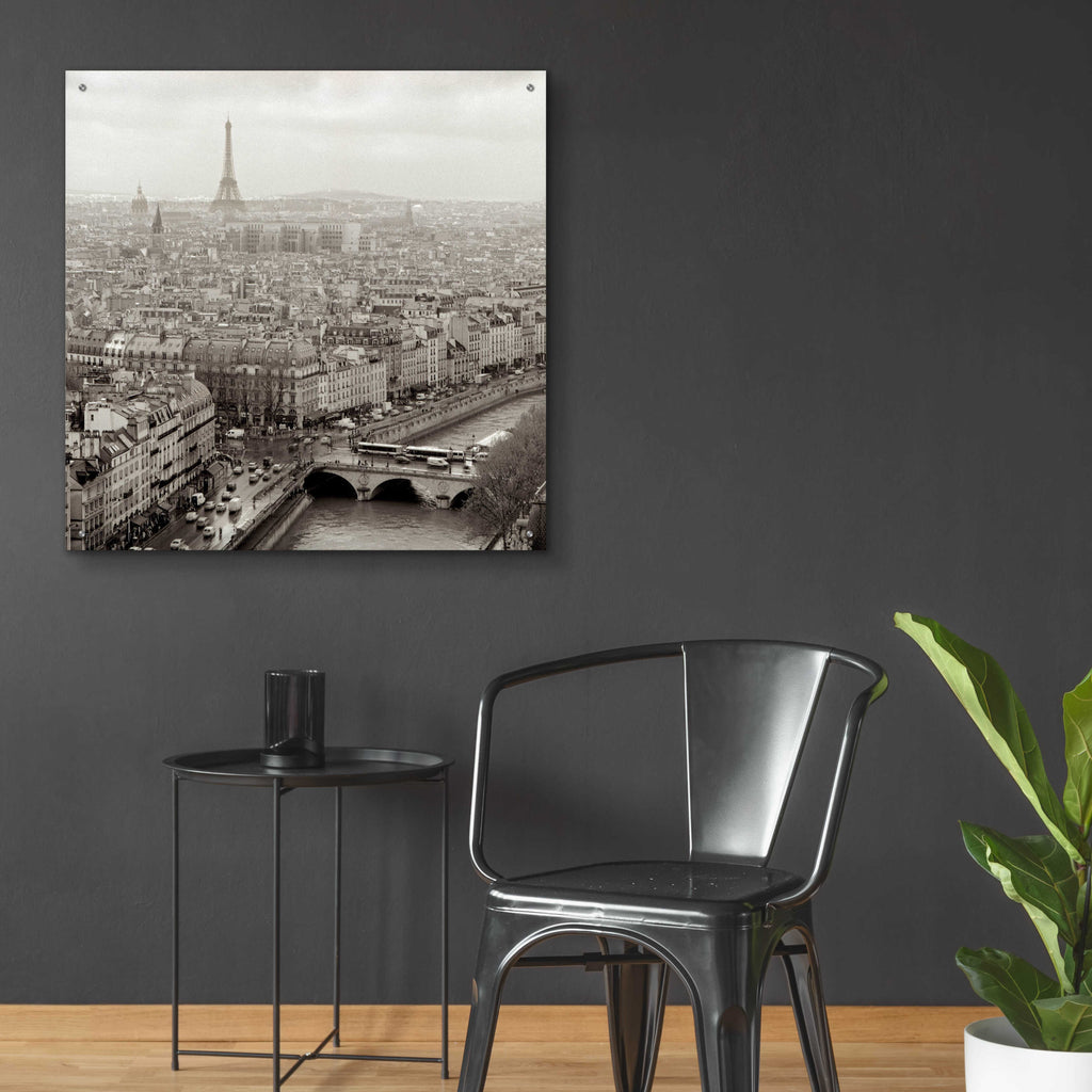 Epic Art 'Above Paris 25' by Alan Blaustein Acrylic Glass Wall Art,36x36