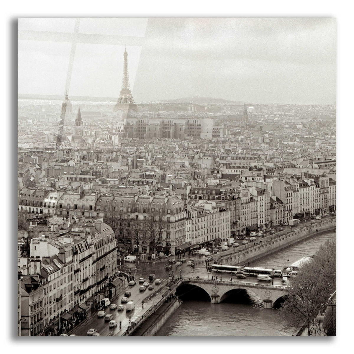Epic Art 'Above Paris 25' by Alan Blaustein Acrylic Glass Wall Art