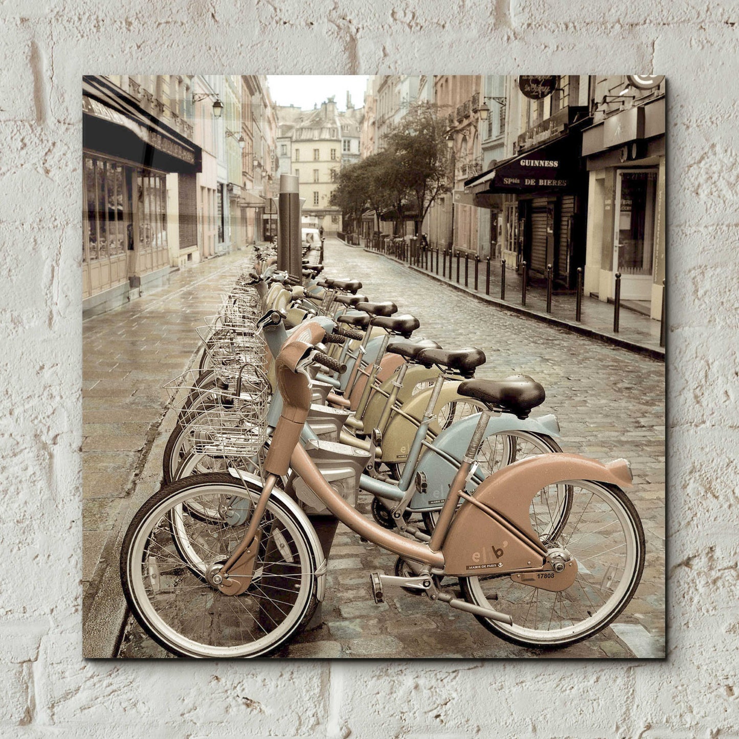 Epic Art 'City Street Ride Paris' by Alan Blaustein Acrylic Glass Wall Art,12x12