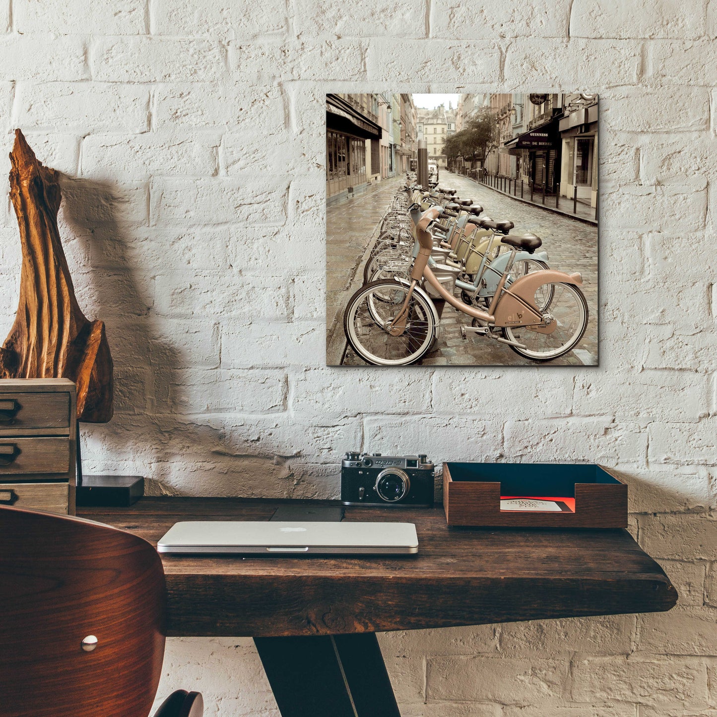 Epic Art 'City Street Ride Paris' by Alan Blaustein Acrylic Glass Wall Art,12x12