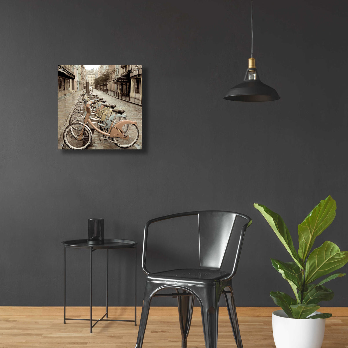 Epic Art 'City Street Ride Paris' by Alan Blaustein Acrylic Glass Wall Art,24x24
