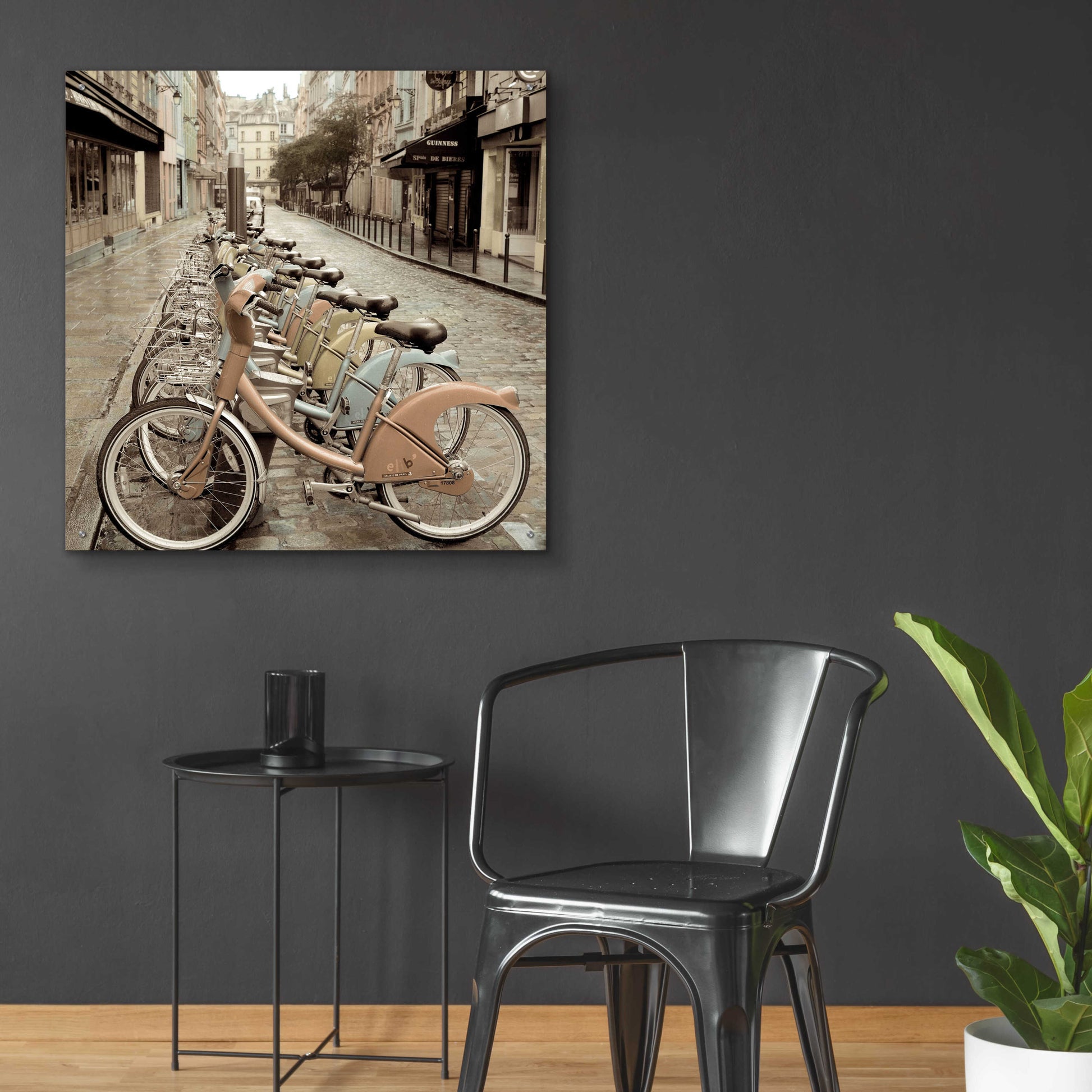 Epic Art 'City Street Ride Paris' by Alan Blaustein Acrylic Glass Wall Art,36x36