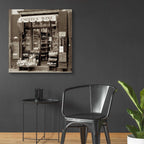 Epic Art 'Marketplace 33' by Alan Blaustein Acrylic Glass Wall Art,36x36