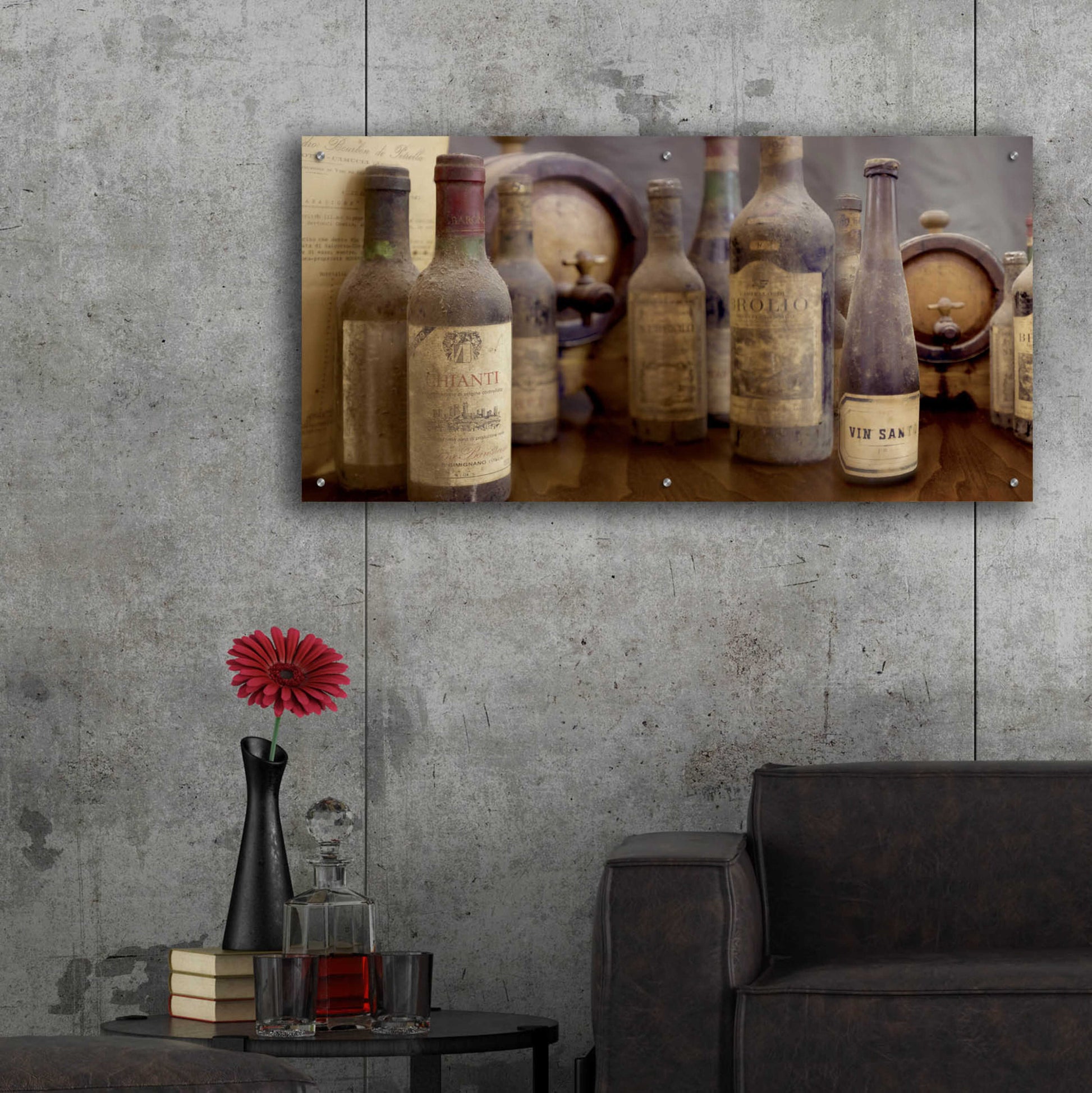 Epic Art 'Enoteca Cortona 5' by Alan Blaustein Acrylic Glass Wall Art,48x24