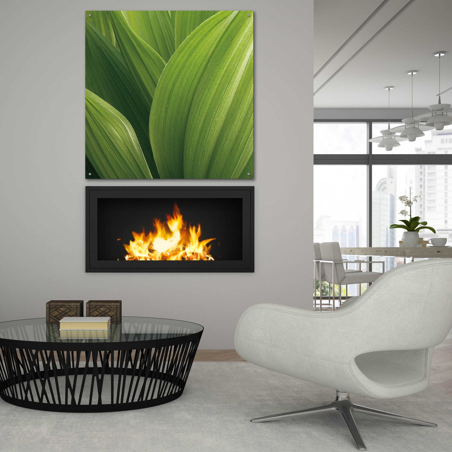 Epic Art 'Corn Lily' by Jan Bell Acrylic Glass Wall Art,36x36