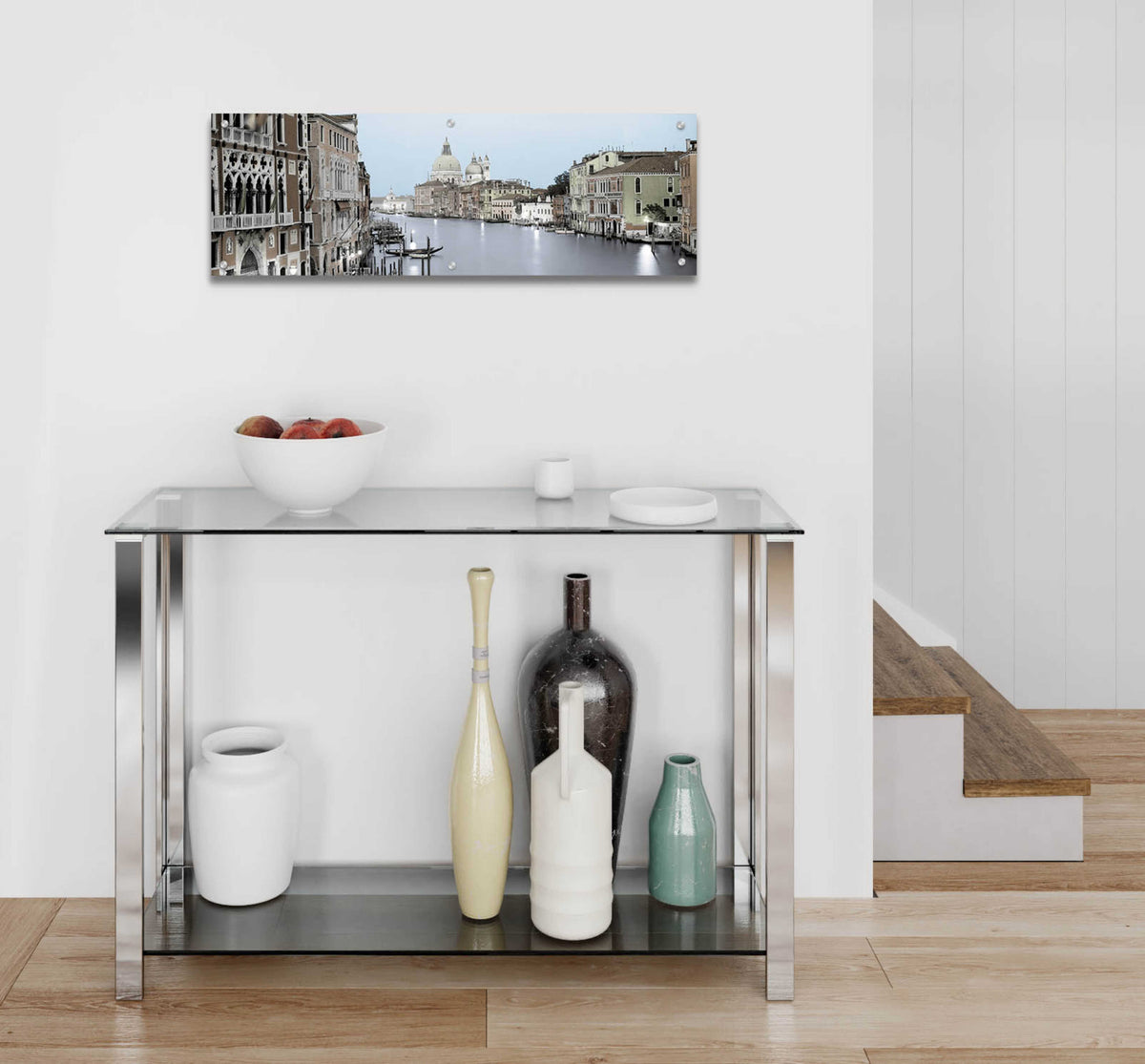 Epic Art 'Evening on the Grand Canal' by Alan Blaustein Acrylic Glass Wall Art,36x12
