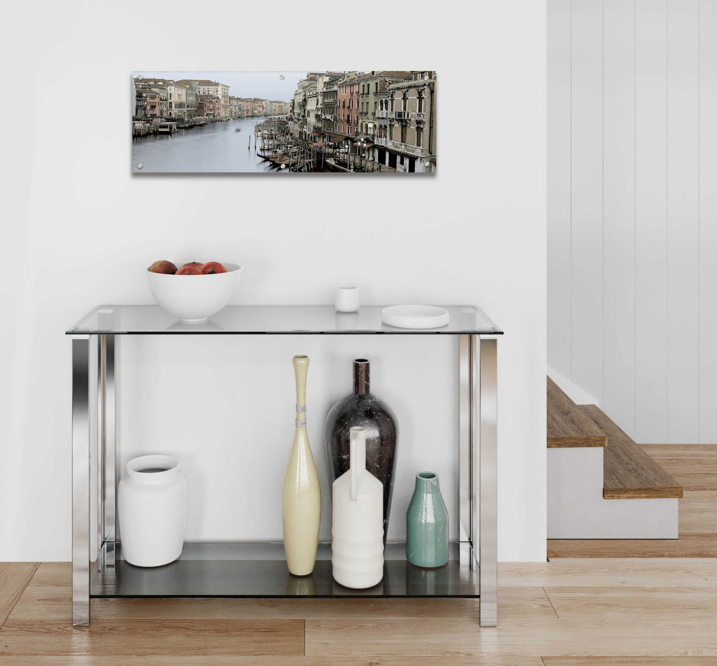 Epic Art 'Morning on the Grand Canal' by Alan Blaustein Acrylic Glass Wall Art,36x12