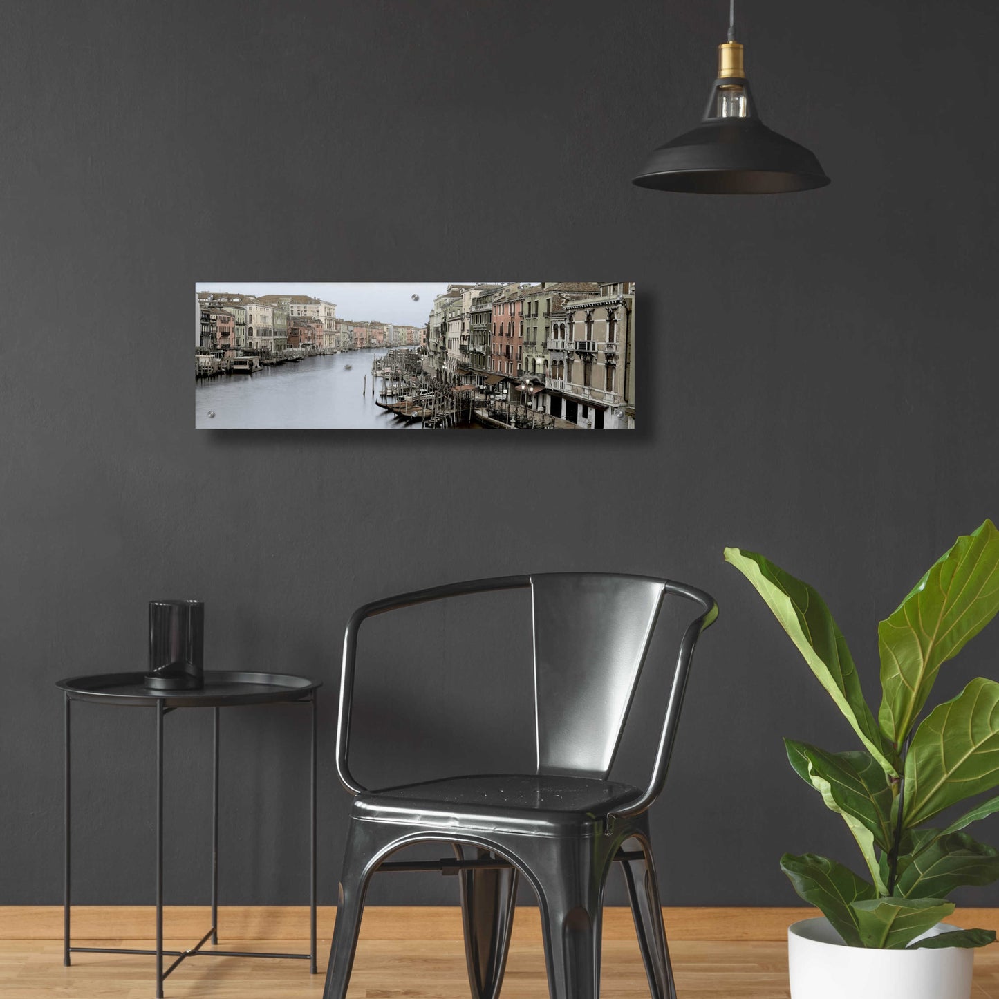 Epic Art 'Morning on the Grand Canal' by Alan Blaustein Acrylic Glass Wall Art,36x12