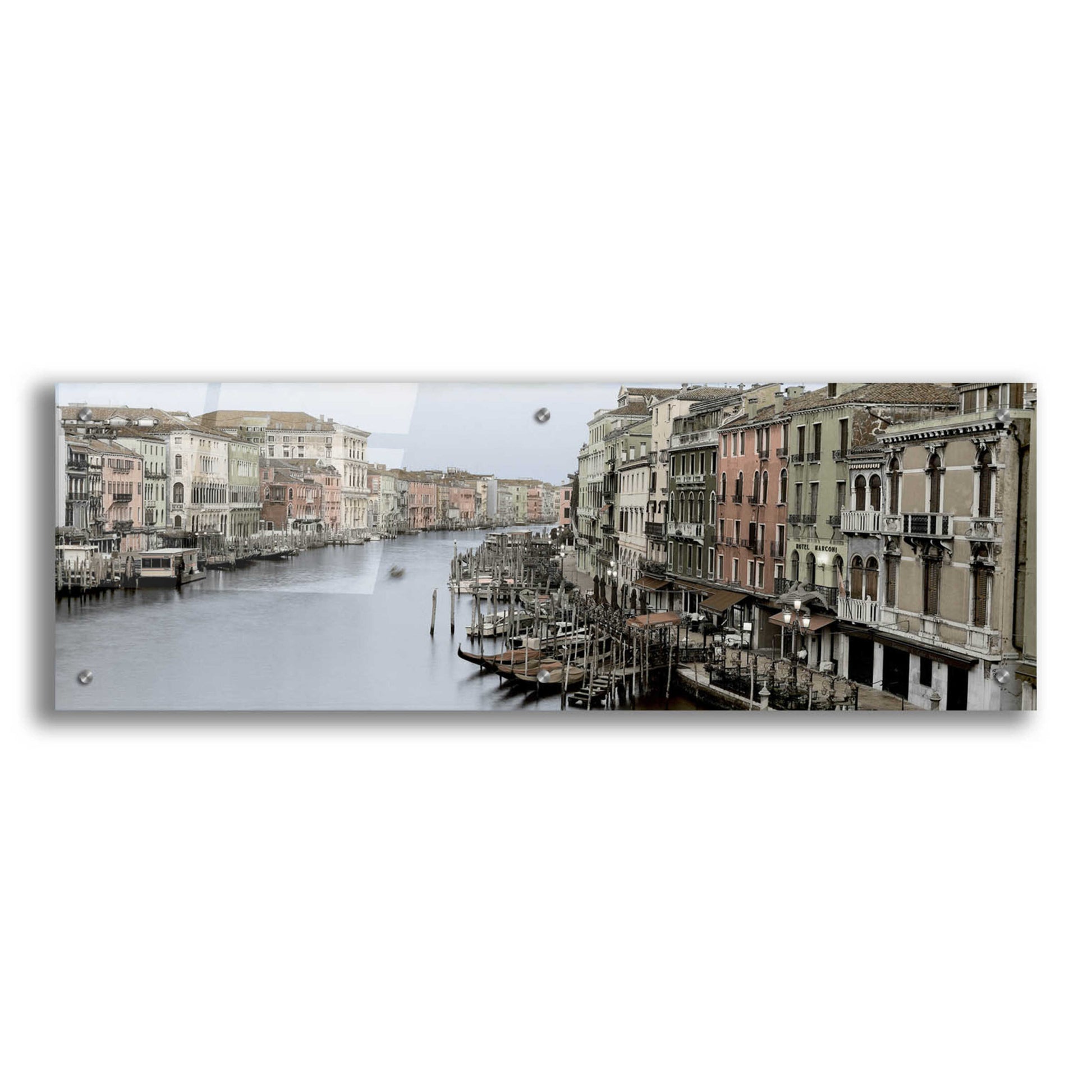 Epic Art 'Morning on the Grand Canal' by Alan Blaustein Acrylic Glass Wall Art,36x12