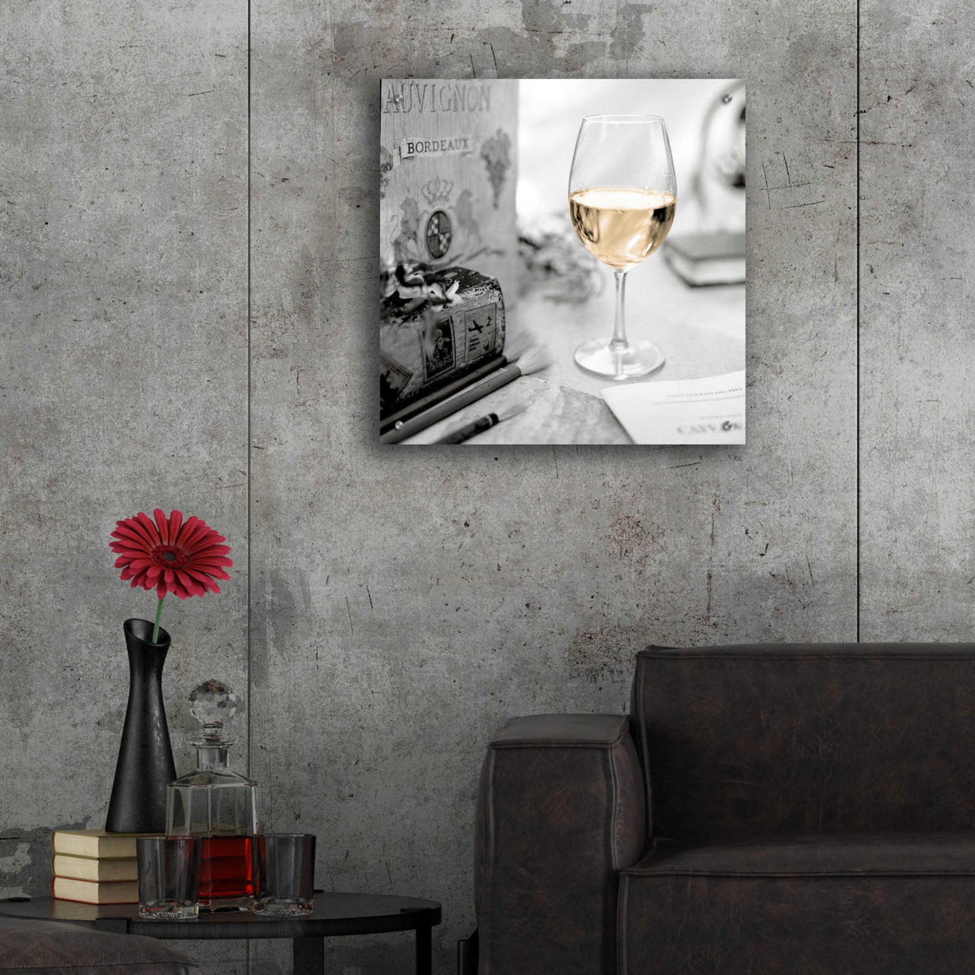 Epic Art 'Vin Blanc' by Alan Blaustein Acrylic Glass Wall Art,24x24