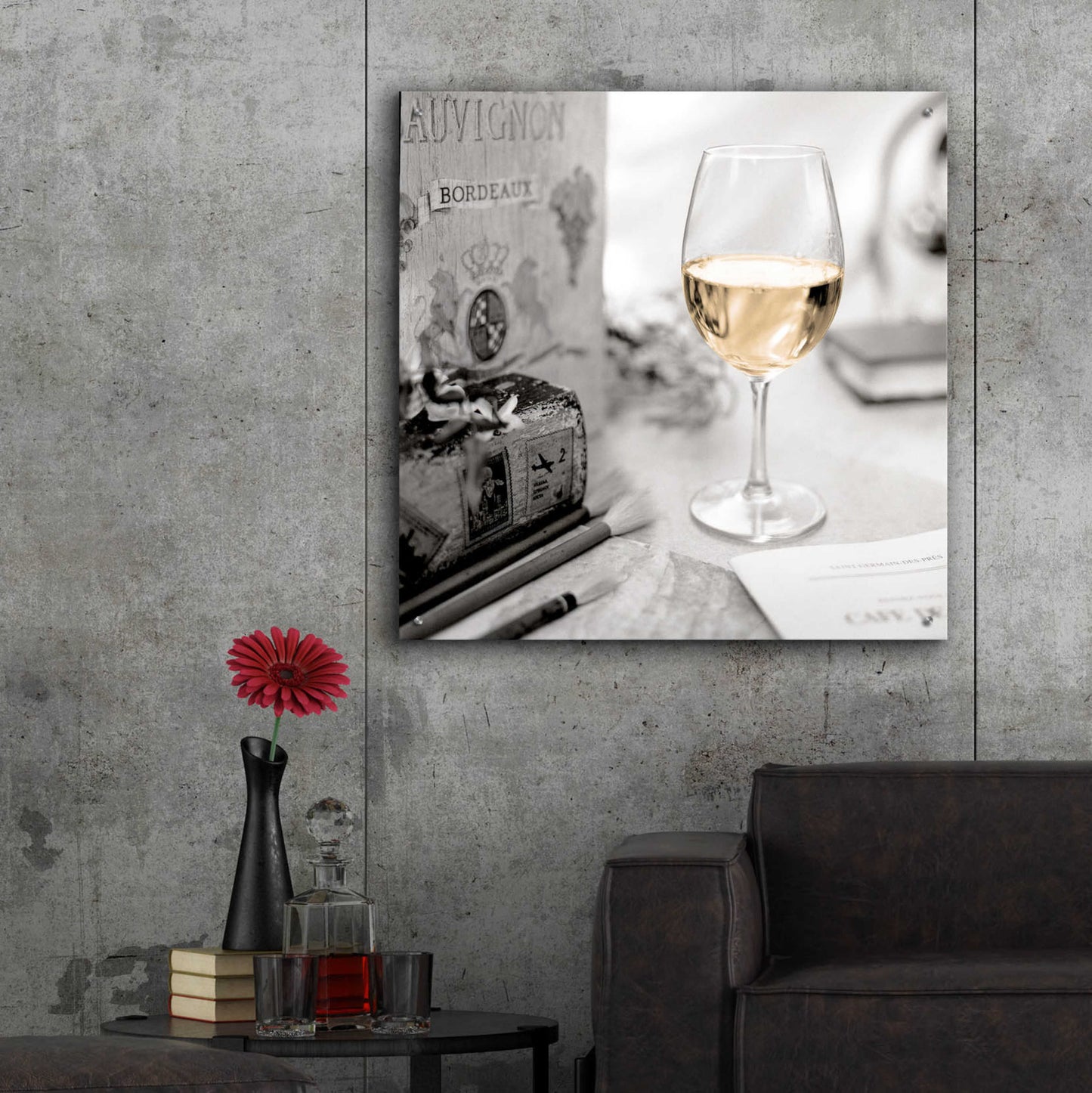 Epic Art 'Vin Blanc' by Alan Blaustein Acrylic Glass Wall Art,36x36